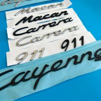 Надпис Cayenne S, емблема, бадж, порше, porsche 911, macan, carrera, снимка 2 - Аксесоари и консумативи - 42088231