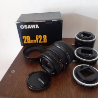 Обектив OSAWA MC 28mm,KFT ADMIRAL AUTO extension tube 12mm,20mm,36mm., снимка 1 - Обективи и филтри - 35243768