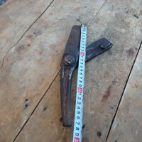 Стара Кована ножица тип гилотина, снимка 3 - Антикварни и старинни предмети - 34362055