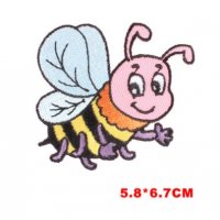 Шарена пчела емблема апликация за дреха дрехи самозалепваща се, снимка 1 - Други - 31710234
