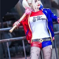 Halloween costume - Harley Quinn - яке , панталонки, ръкавица, тениска - 100 лв , снимка 1 - Костюми - 38246118