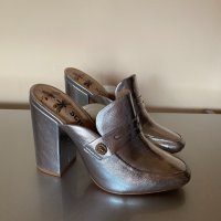Кожени елегантни обувки на ток, снимка 3 - Дамски елегантни обувки - 38963491