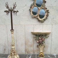 Италианска барокова конзола с огледало Silik 085, снимка 2 - Огледала - 39896251