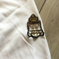 НОВА оригинална бяла памучна фланела блуза LA MARTINA размер XL от Италия, снимка 4 - Блузи - 44527508