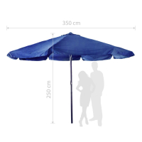 Градински чадър Muhler D 3.5m, снимка 2 - Градински мебели, декорация  - 44758339