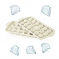 1012 Пластмасова форма за лед с капак ДИАМАНТ, 18 гнезда форми за лед диамант, снимка 1 - Форми - 25915968