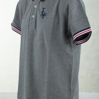 Мъжка памучна блуза в сиво La Squadra - L, снимка 4 - Блузи - 42791811