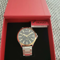 Hugo Boss часовник, чисто нов, оригинален. Неръждаема стомана, снимка 4 - Мъжки - 44783223