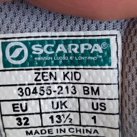 Scarpa Zen kid 32 номер, трекинг обувки , снимка 9 - Детски маратонки - 44802487