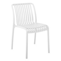 Стол трапезен градински Moda Бял, снимка 1 - Столове - 44294876