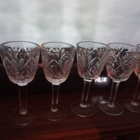 Руски Кристални Чаши от 80 години, снимка 8 - Чаши - 35188481