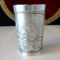 Чаша от калай с картини от Нюрнберг. , снимка 5 - Антикварни и старинни предмети - 39968028
