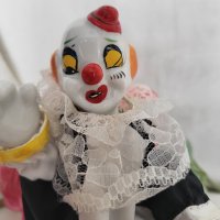 Колекционерска порцелан арт статуетка клоун!, снимка 3 - Антикварни и старинни предмети - 39319669