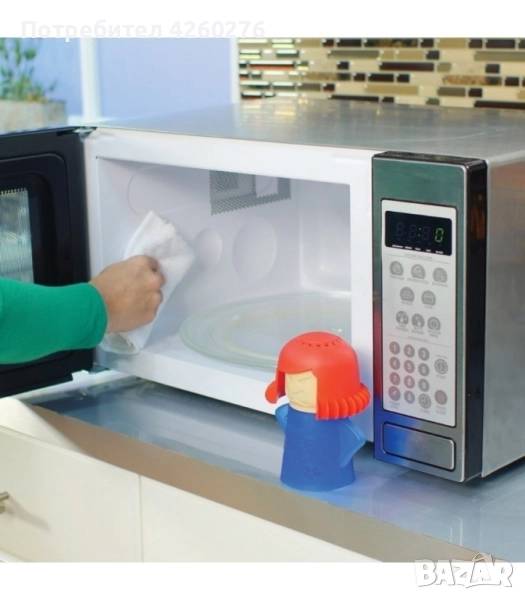 Почистващ уред за микровълнова фурна Angry mama, снимка 1