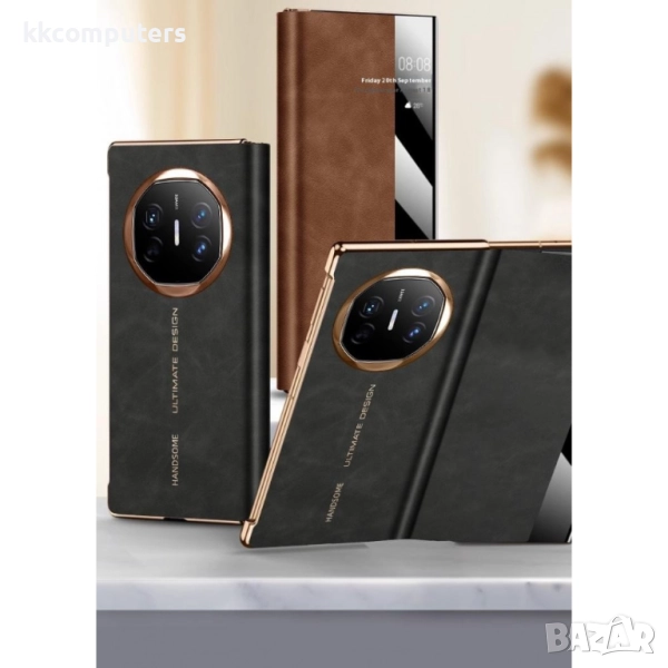 Huawei Mate X6 View Window / Auto Wake Up Кожен Калъф и Протектор, снимка 1