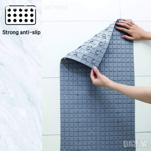 2711 Гумена постелка за баня с вендузи против хлъзгане, снимка 1