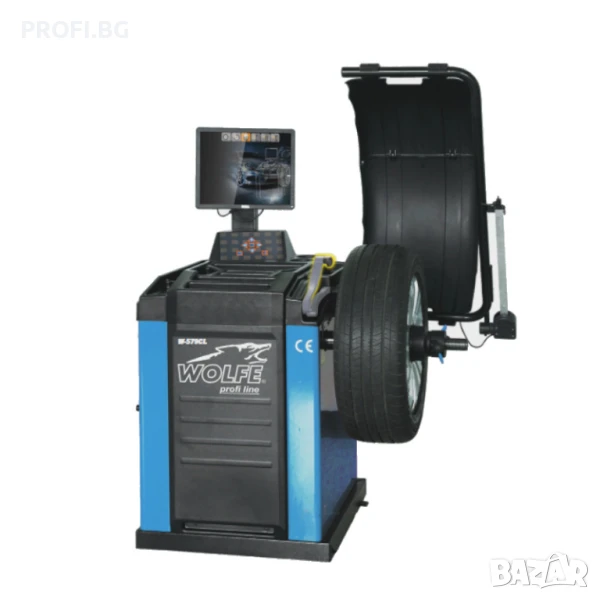 Баланс машина за гуми автоматична с лазер и TFT до 24", снимка 1