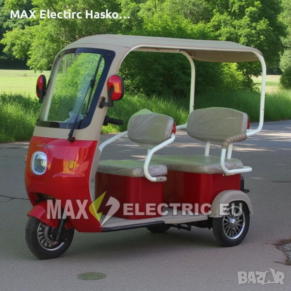 Триместна електрическа триколка RED GOLF 2000W/60V/25Ah, снимка 1
