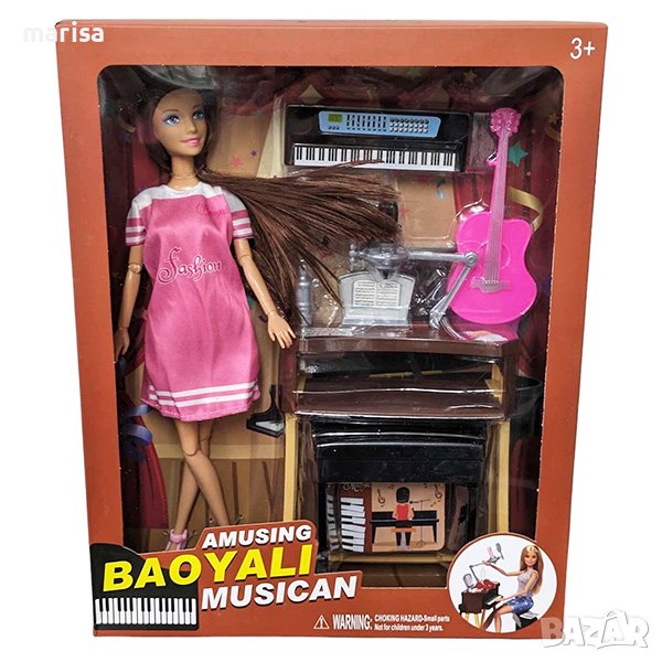 Кукла Барби Музикант, с чупещи стави и аксесоари, в кутия Код: 429292, снимка 1