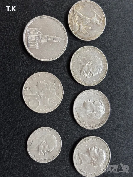 Сребърни монети-7 броя, снимка 1