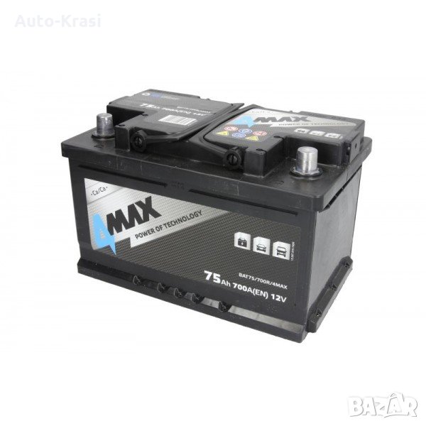 Акумулатор 4MAX 75AH/700A, снимка 1