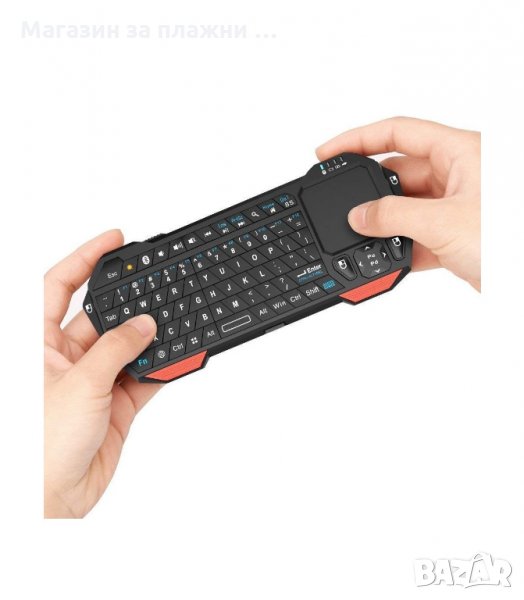 УЛТРА МИНИ BLUETOOTH КЛАВИАТУРА С ТЪЧПАД ЗА ТЕЛЕФОН ТАБЛЕТ ПРЕЗЕНТАЦИИ - код BT05, снимка 1