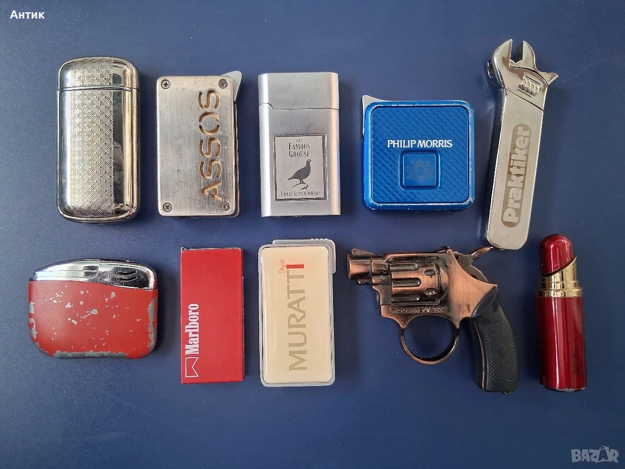 ЛОТ Стари Метални Запалки 10 Броя , снимка 1