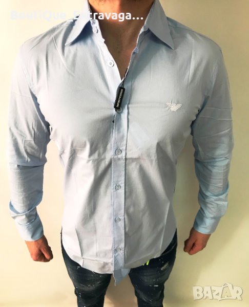 Мъжка риза Emporio Armani Light Blue !!!, снимка 1