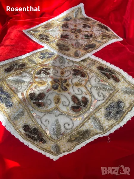 Кърпи с мъниста и везба, снимка 1