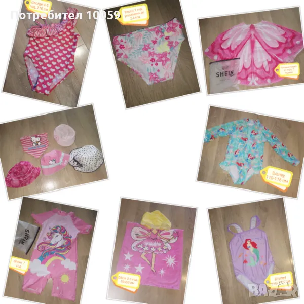 Бански за момиче 2-7 години , снимка 1