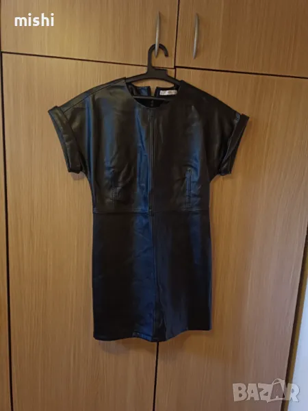 Mango нова кожена рокля, снимка 1