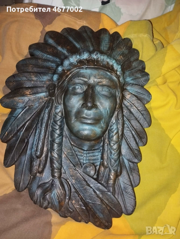 Красива статуетка на индианец, снимка 1