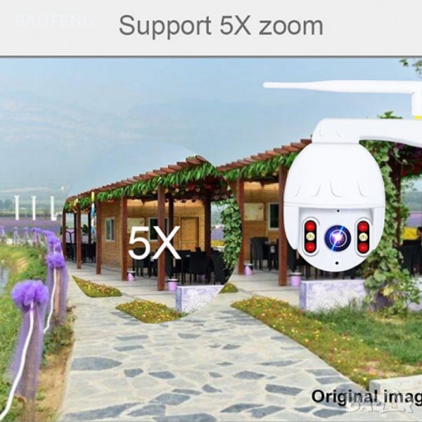 !Нови WiFi IP Камера 4K 8MP с нощен запис  PTZ IP Smart Водоустойчива Wireless Wi-Fi HD Android IoS, снимка 1