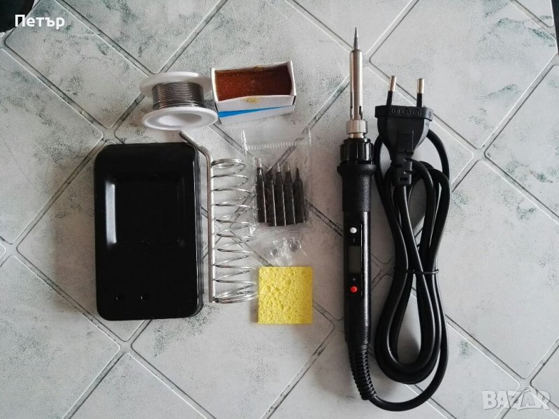 Терморегулируем поялник с дисплей + аксесоари, снимка 1