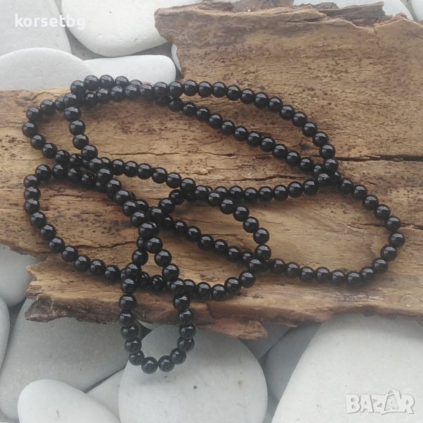 Черно перлено колие 20335, снимка 1