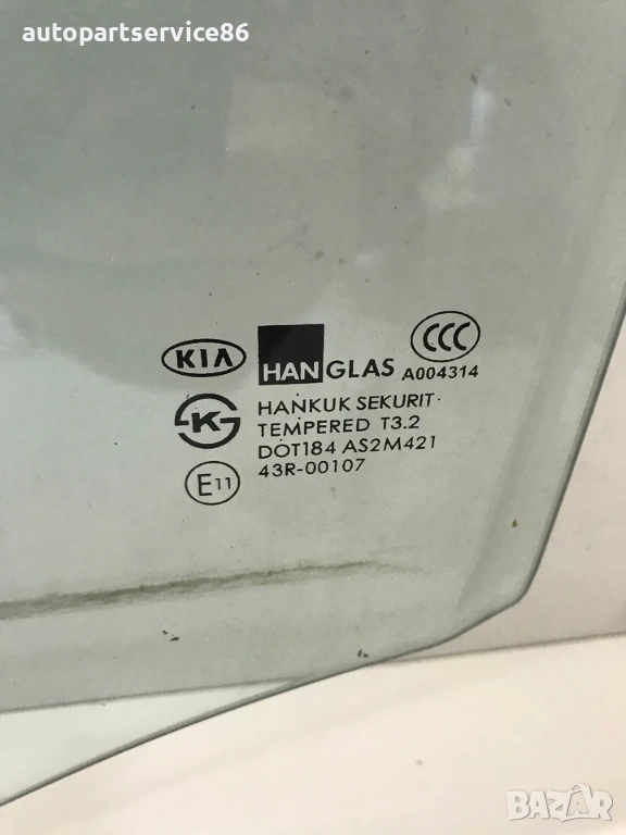 Задно ляво стъкло на врата за KIA Carens 2005, 43R-00107, снимка 1