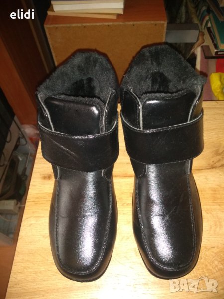 НОВИ Черни боти еко кожа ном. 41, снимка 1