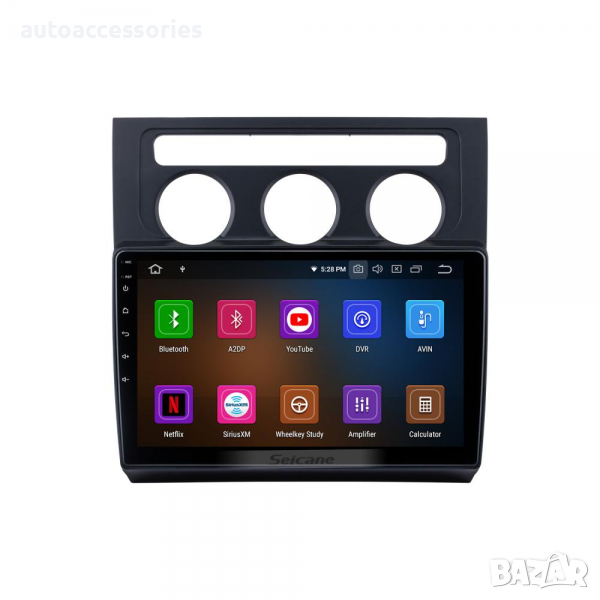 3000011122 Мултимедия 10.1" за VW Touran 2004/2008 с Android 11.1 ръчен А/С, Навигация, снимка 1