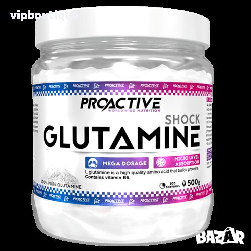 L-Глутамин Glutamine Shock 500 грама, снимка 1