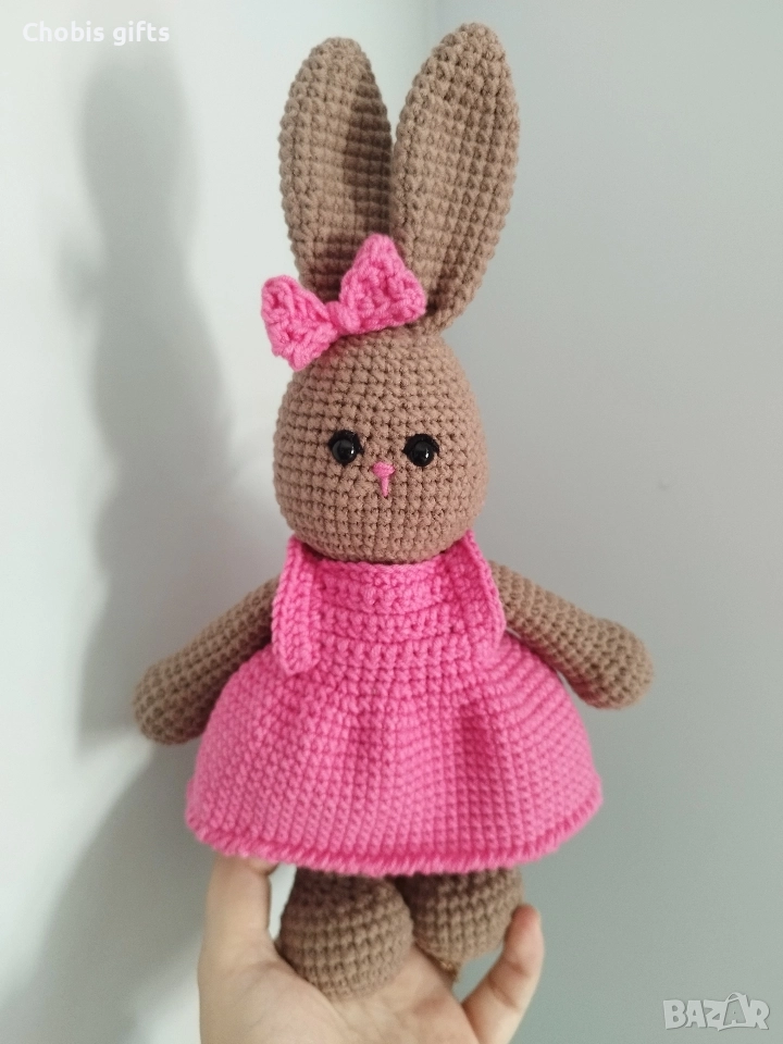 Плетено на една кука зайче , снимка 1