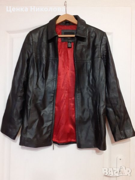 Дамско яке от естествена кожа, размер S, снимка 1