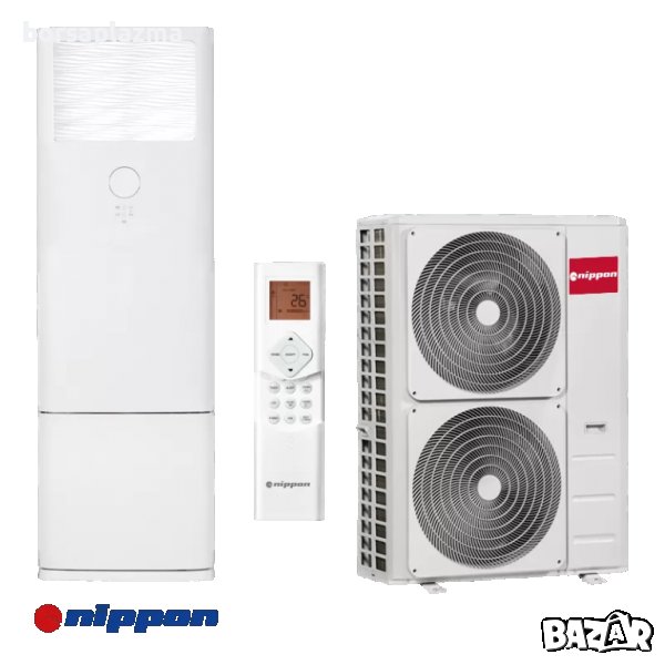 Инверторен колонен климатик Nippon NFGD-48HRFN8-Q / NOE30U-48HFN8-R, 3PH , 48 000 BTU ,Клас А++/А+, , снимка 1