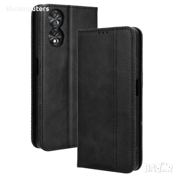 TCL 40 Nxtpaper 4G Калъф PU Кожа с Мозайка, Магнит, Поставка и Скрийн Протектор Четири Цвята, снимка 1