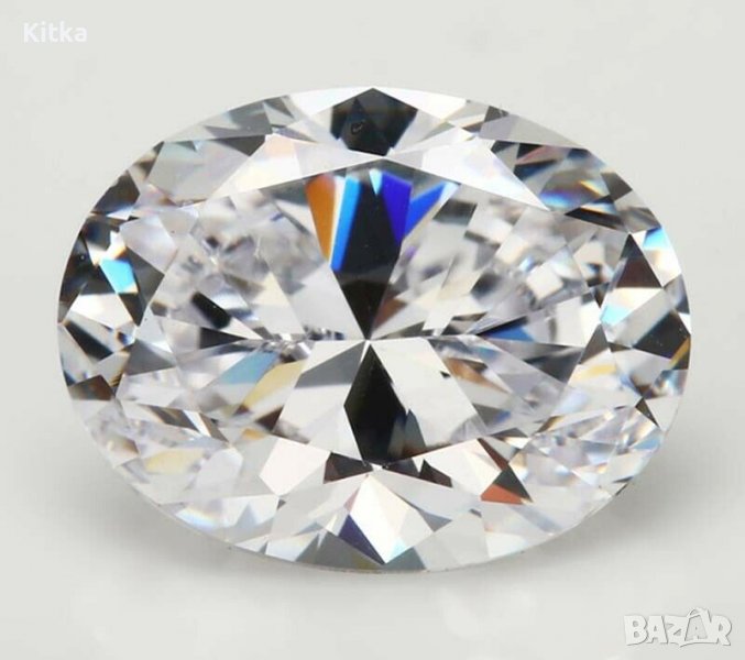 Прекрасен бял циркон перфектно фасетиран 18.92 ct., снимка 1