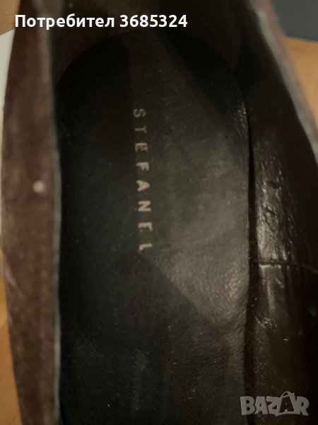 Stefanel обувки на ток с естествен велур, снимка 1