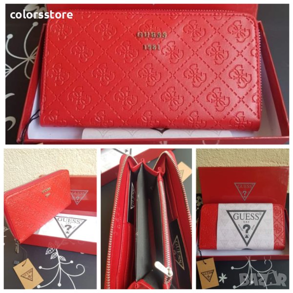 Червено портмоне  Guess кодSG58A, снимка 1