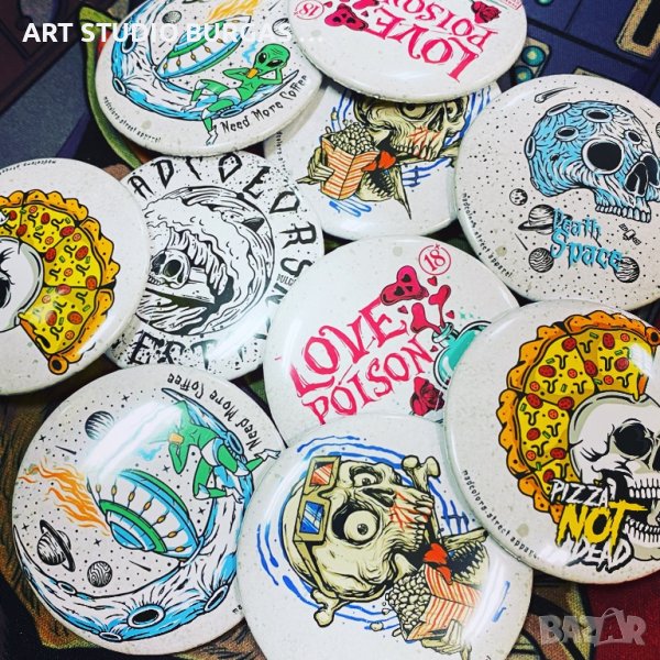 Значки с метъл и пънк мотиви, снимка 1