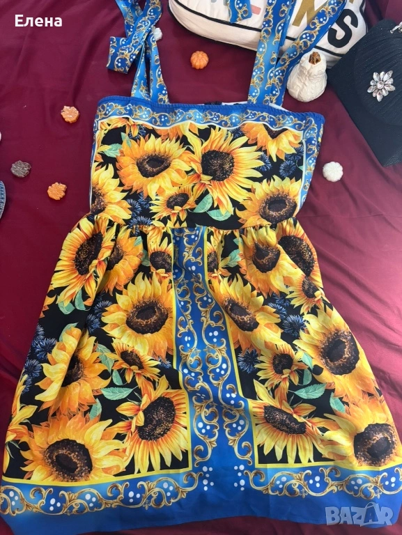 Продавам рокля с връзващи се презрамки., снимка 1