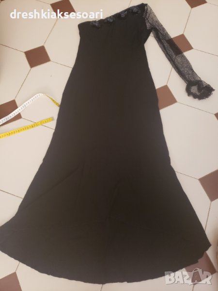 Рокля с един ръкав мрежест, снимка 1