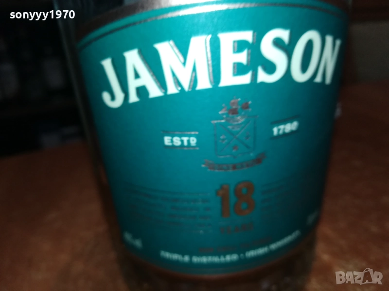 18 years jameson+корк 3010251538, снимка 1